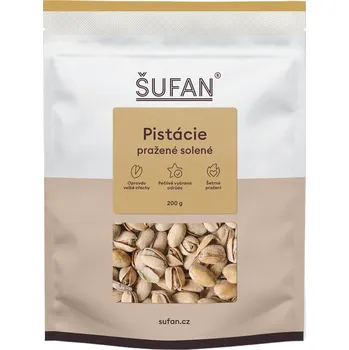 Potravina Pistácie pražené solené - přirozeně otvírané Šufan Hmotnost: 500 g
