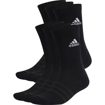 Pánské ponožky adidas Cushioned Sportswear Crew Socks 6-Pack Juniors Black 4.5 - 5.5