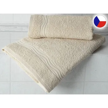 Bytový textil Froté osuška 70x140 NORA 450g Vlny béžové