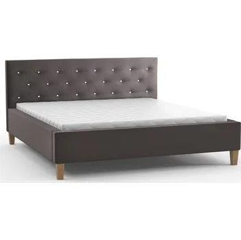 Postel Čalouněná postel ŠIMON šedá rozměr 180x200 cm