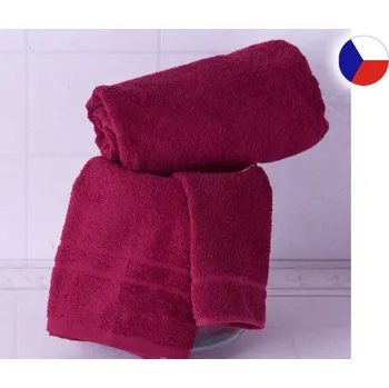 Ručník Malý ručník 30x50 RUJANA 400g Pruh bordó