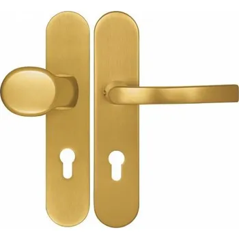 Dveřní kování Kování bezpečnostní HARMONIA rozteč 72 - F4 - bronzový elox madl