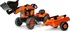 Dětské šlapadlo Falk Kubota M7171 s valníkem a přední lžící oranžový