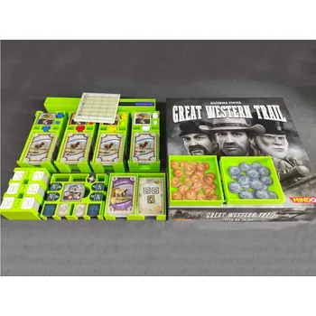 Příslušenství k deskovým hrám inserty.cz Great Western Trail Cesta na západ + rozšíření Rails to the North - Insert (černý, 0005G)