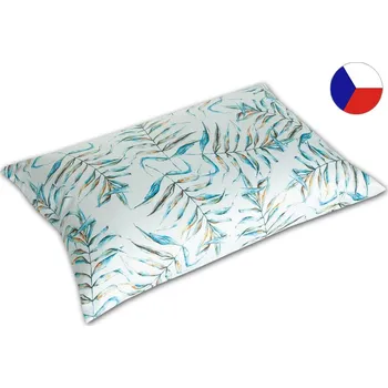 Povlak na dekorativní polštářek Luxusní saténový povlak na polštář 40x60 DIAMANT Paradise listy