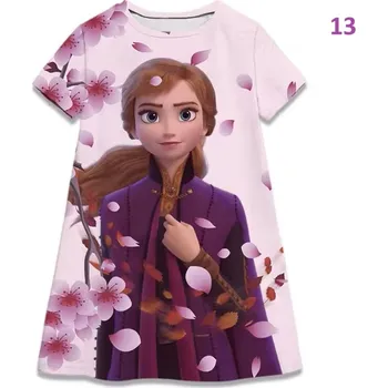 Frozen (Ledové království) Dětské šaty s 3D potiskem na motivy oblíbené pohádky " Ledové království" Barva: 13 (TQDX-09046), Velikost: 130/7-8 let