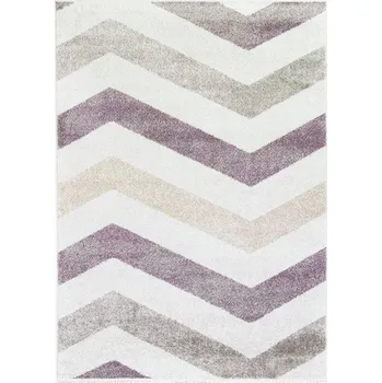 Koberec Breno Kusový koberec MONDO A3/WLW, 120x170 cm, Fialová/Vícebarevné