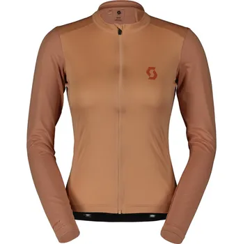 cyklistický dres Dámský dres SCOTT Endurance 10 dl. rukáv Rose Beige/Braze Orange - vel. S r.23