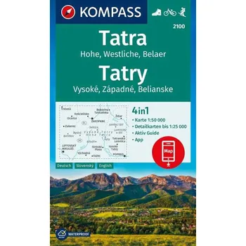 Kompass Tatry 1:50 t. laminovaná