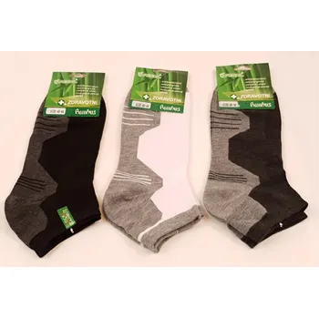 Pánské ponožky Nízké ponožky s bambusovým vláknem 3ks 70,- Velikost: 40/43, 40/44