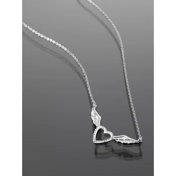 Řetízek Prosperk Řetízek ocelový srdíčko s křídly S1519