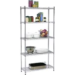 Kondela Regál, 5-policový, chrom, JUVEN