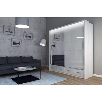 Skříňka na klíč Šatní skříň Multi 200, Bílá