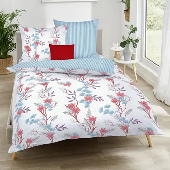 Povlečení Kaeppel | Krepové povlečení Sadira marine 140x200, 70x90