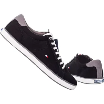 Pánské tenisky TOMMY HILFIGER PÁNSKÉ TENISKY HARLOW 1D BLACK FM0FM00596 990 Velikost: 43