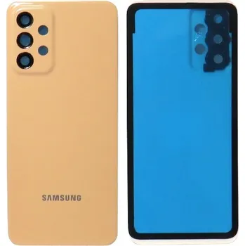 Telefonní příslušenství Samsung Galaxy A23 5G zadní kryt oranžový (peach) + sklíčko kamery