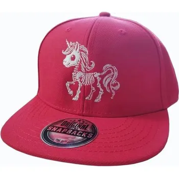 Kšiltovka Kšiltovka Dětská Outlaw Bastards Snapback Unicorn Skull Red Kids