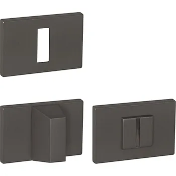 Dveřní kování TI - ROZETA - RT5 rozety WC T - Titan (141)