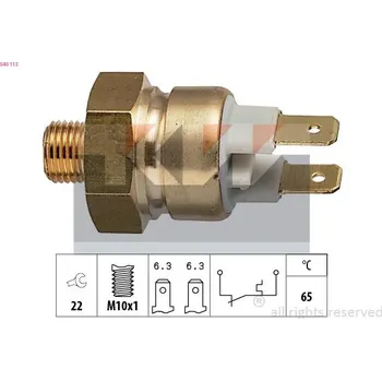 Teplotní spínač, varovná kontrolka chladiva KW 540 112