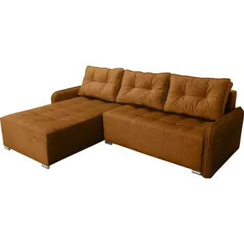 Sedací souprava Rohová sedací souprava Moris II, jantarová (Vogue 09)