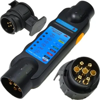 Autoelektronika GEKO Tester zásuvek a zástrčky přívěsu + adaptéry 13/7 7/13
