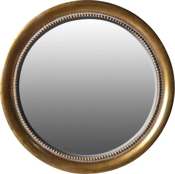 Zrcadlo Stylové kulaté zrcadlo Gold Tube 114cm