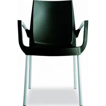 Jídelní židle Plastová židle Boulevard poltrona, slonová kost - BEZ područí