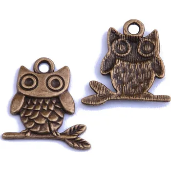 Přívěsek Přívěsek SOVA, 22x23mm, 2ks