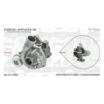 Turbodmychadlo Dmychadlo, plnění CITROEN PEUGEOT, 0375C9, 0375E4, 0375F5, 0375G3, 0375G4, 5038922, 6940168280, 9632124680, OES, ES-07-0180