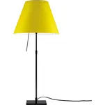 Luceplan Costanza stolní lampa D13 černá/žlutá - stínidlo - Ø 40 cm, výška 28 cm; noha - 18 x 18 cm černá, žlutá 1 x 140 W - Doprava zdarma