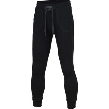 Chlapecké kalhoty FINO dětské 100% merino tepláky - Černá 9090 / 120 / Černá