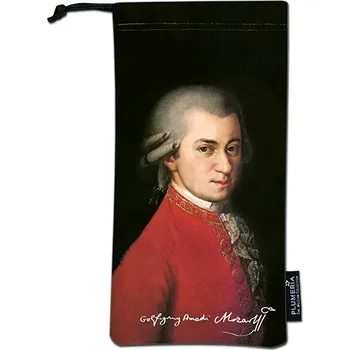 Pouzdro na brýle Plumeria Plu - Látkové pouzdro na brýle nebo mobil Barbara Krafft Wolfgang Amadeus Mozart - 9x18 cm