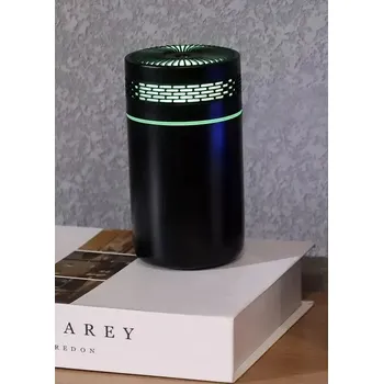 Aroma difuzér Ultrasonický aroma mini difuzér černý 250 ml (Vhodný do auta, ložnice, do pracovny...)