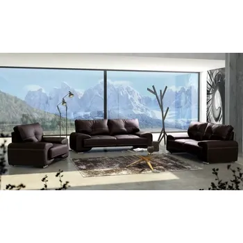 Sedací souprava Sedací souprava omega Lux 3+2+1, hnědá (bronze 14)