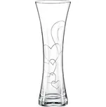 Skleněná váza srdce Love 19 cm