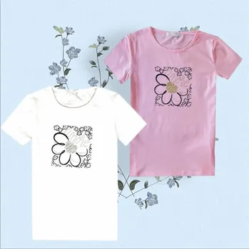 DÍVČÍ TRIČKO S KYTKOU CY9801 VELIKOSTI 104-152 Velikost: 116/122, Barva: Bílá