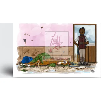 Pohlednice ‘Post Party Nap’ od Emily Cole