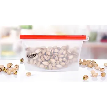 Dóza na potraviny SILISÁČEK GoEco® | 500 ml | silikonový sáček na potraviny s těsnicím klipem Dedra