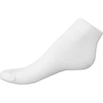 Pánské ponožky Bambusové kotníkové ponožky s lycrou 43/45 Hladké bílé