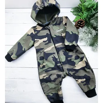 Dětský overall Kulišárny Softshell overal s kapsami ARMY VELIKOST: 80