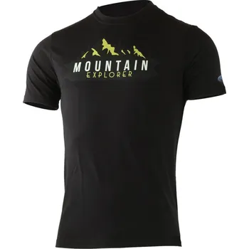 Pánské tričko EXPLORER pánské merino triko - Černá 9090 / L / Černá