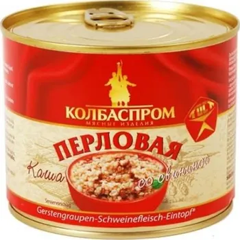 Perlová kaše s vepřovým masem 525g Kolbasprom
