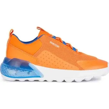 Chlapecká obuv Chlapecké tenisky Geox ACTIVART ILLUMINUS 28-31 EU 31 Oranžová, Modrá, Bílá