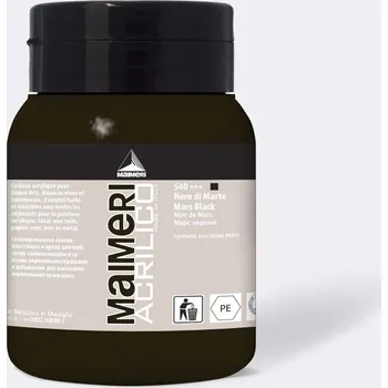 Speciální výtvarná barva Akrylová barva Maimeri Acrilico 500 ml – černá mars 540