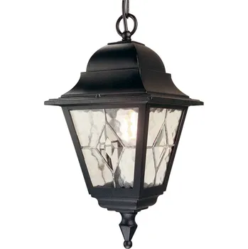 Venkovní osvětlení Elstead Venkovní závěsné světlo Norfolk NR9 černá, průhledná 1 x 100 W - Doprava zdarma