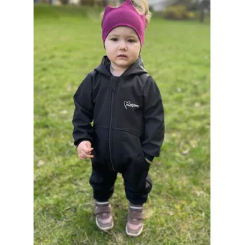 Dětský overall Kulišárny Softshell overal s kapsami BLACK VELIKOST: 62-68