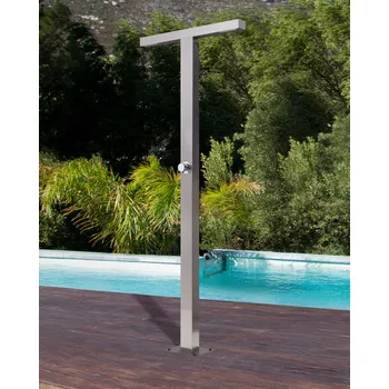 Sprchová hlavice Zahradní sprchová hlavice stříbrná PVC dešťová hlavice s chromovou povrchovou úpravou moderní zahrada Beliani