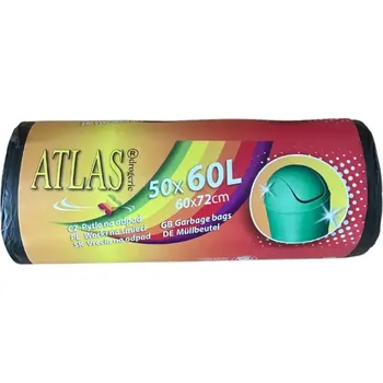 Pytle na odpadky Pytle na odpad 1272 60 l černé