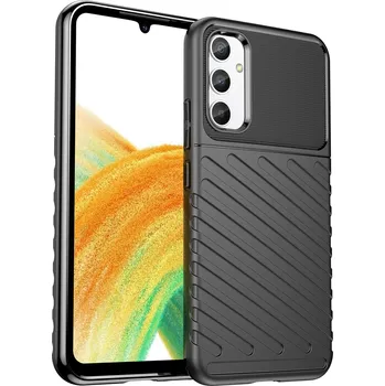 Pouzdro na mobilní telefon KRYT NA SAMSUNG GALAXY A34 5G DOOP THUNDER ČERNÝ