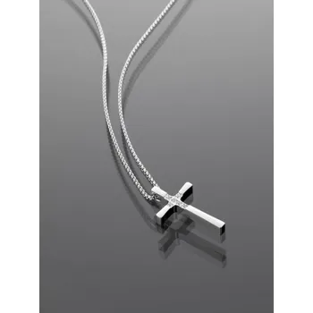 Řetízek Prosperk Řetízek ocelový křížek s kamínky S3784